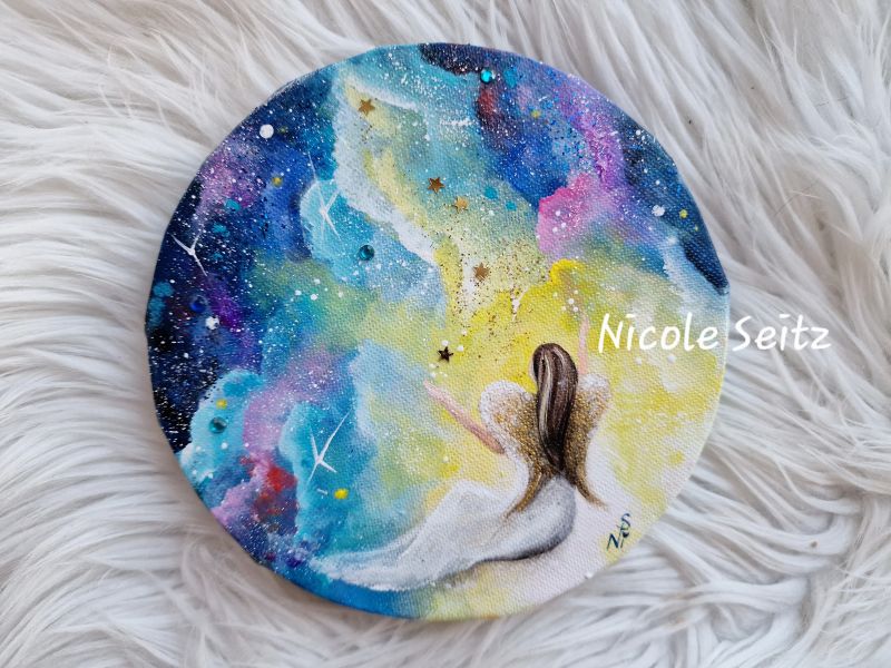 Leinwandbild (Original) * Wunderengel * 15 cm